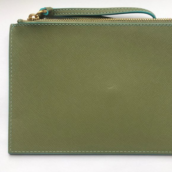 NWOT Marc Jacobs "Metropoli" Green Envelope Clutch - Picture 3 of 4
